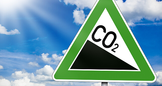 Symbolschild CO2