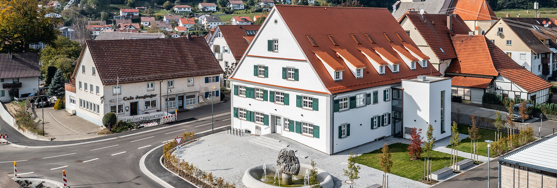 Gasthaus Post, Eberhardzell, Drohnenaufnahme