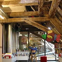 Stadtbücherei in der Zehntscheuer / Bürgerhaus Münsingen - innen