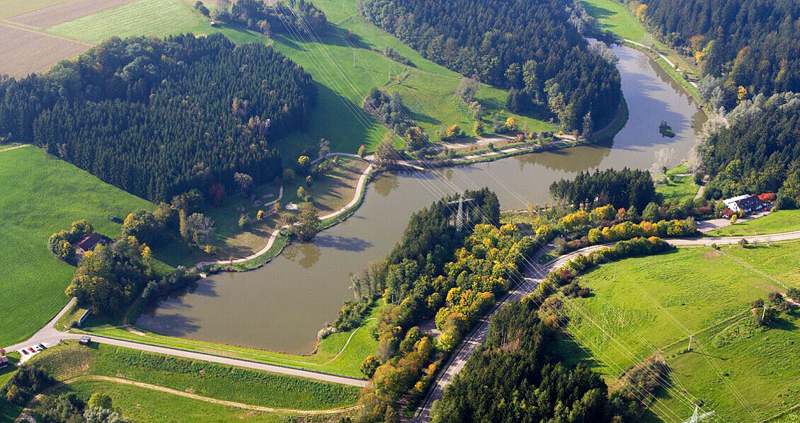 Hochwasserrückhaltebecken Leineck bei Alfdorf
