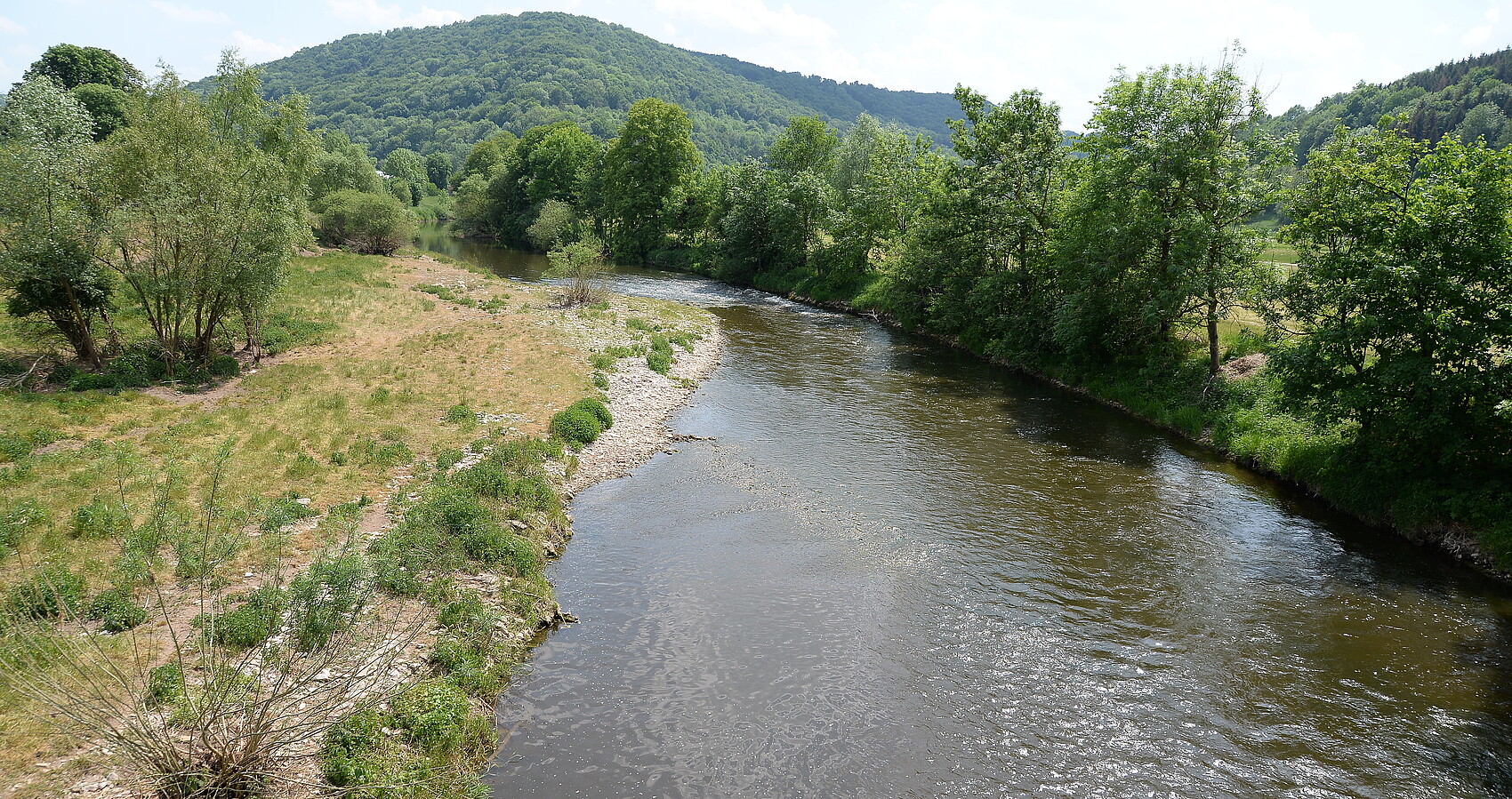 Bild zeigt den Fluss Kocher