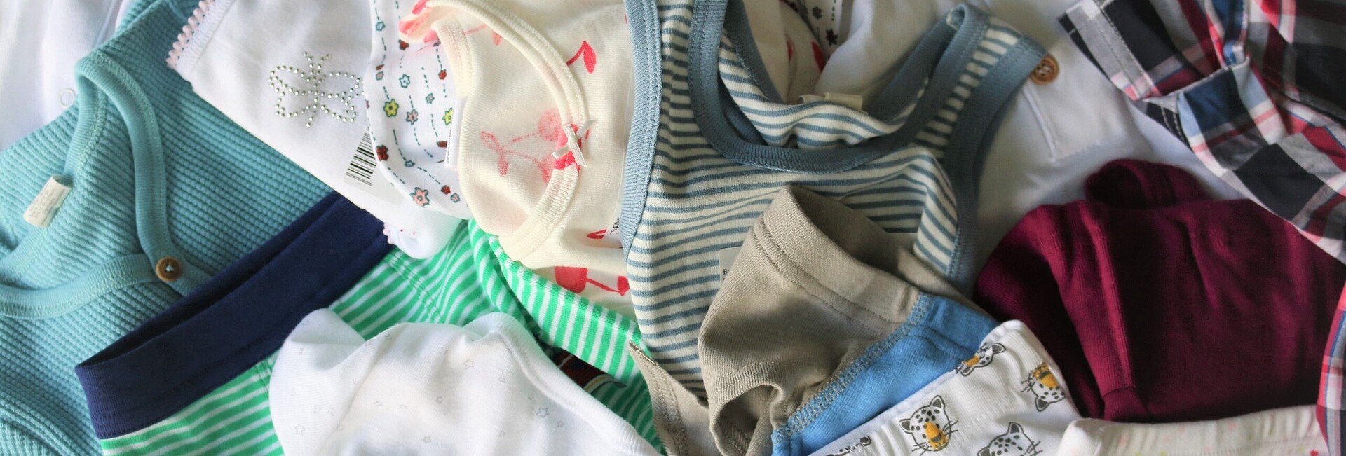 Abb.1: exemplarische Abbildung der geprüften Kinder- und Baby-Unterwäsche aus reiner Baumwolle 