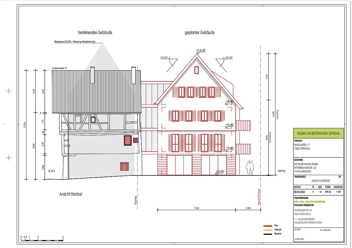 Ansicht Nordost, 75031 Eppingen, Linsenviertel 17