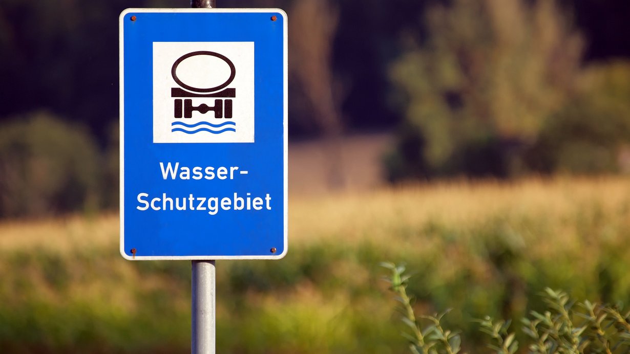 Schild Wasserschutzgebiet