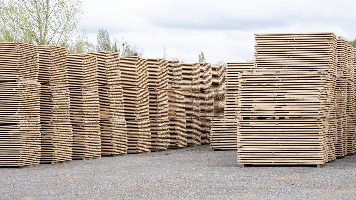 Verpackungsmaterial aus Holz