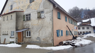 Seitliche Frontansicht des Gebäudes| 88299 Leutkirch im Allgäu, In der Vorstadt 18 | Verkäufliches Kulturdenkmal im Landkreis Ravensburg