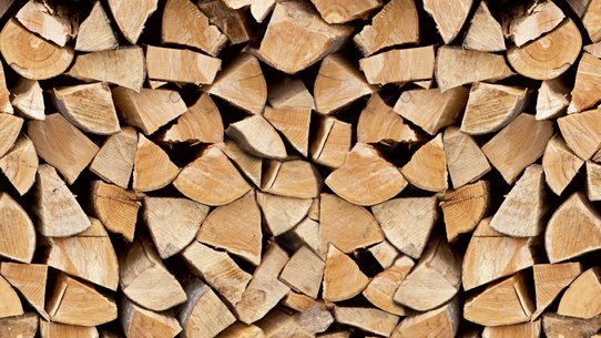 Gespaltenes Holz
