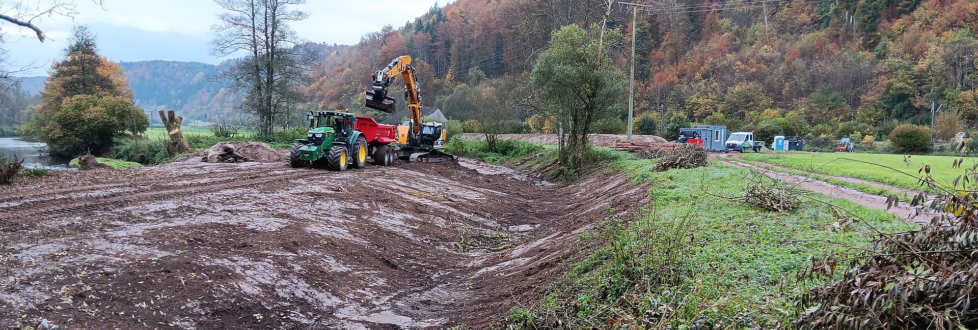 Böschungssicherung am Altarm