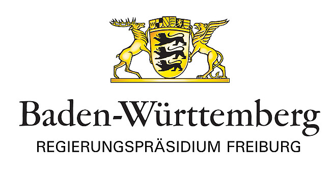 Regierungspräsidium Freiburg mit Landeswappen