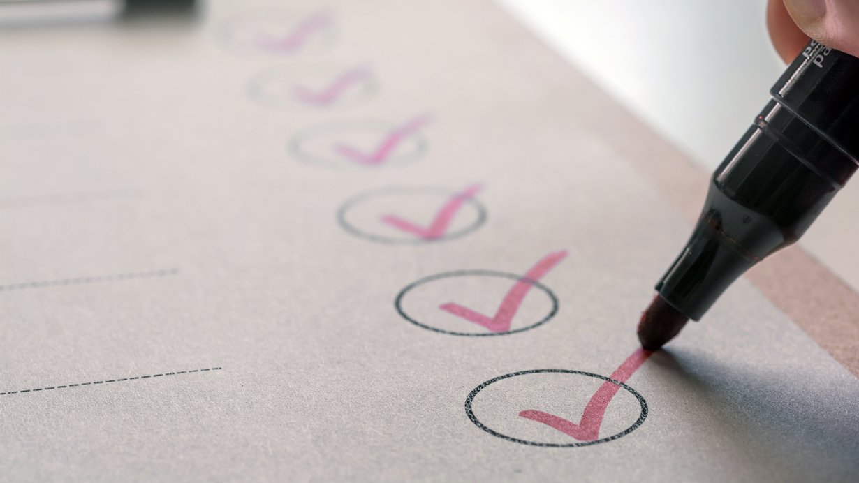 Bild zeigt Prüfungsbogen