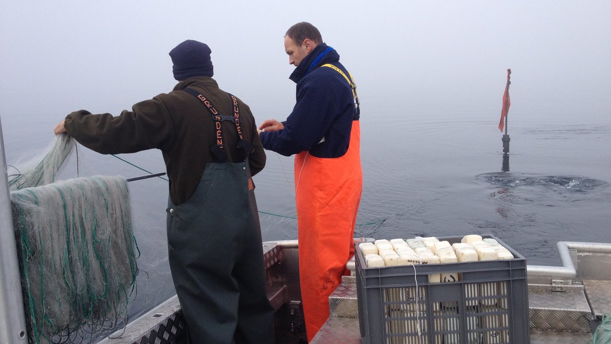 Zwei Fischer am Bodensee