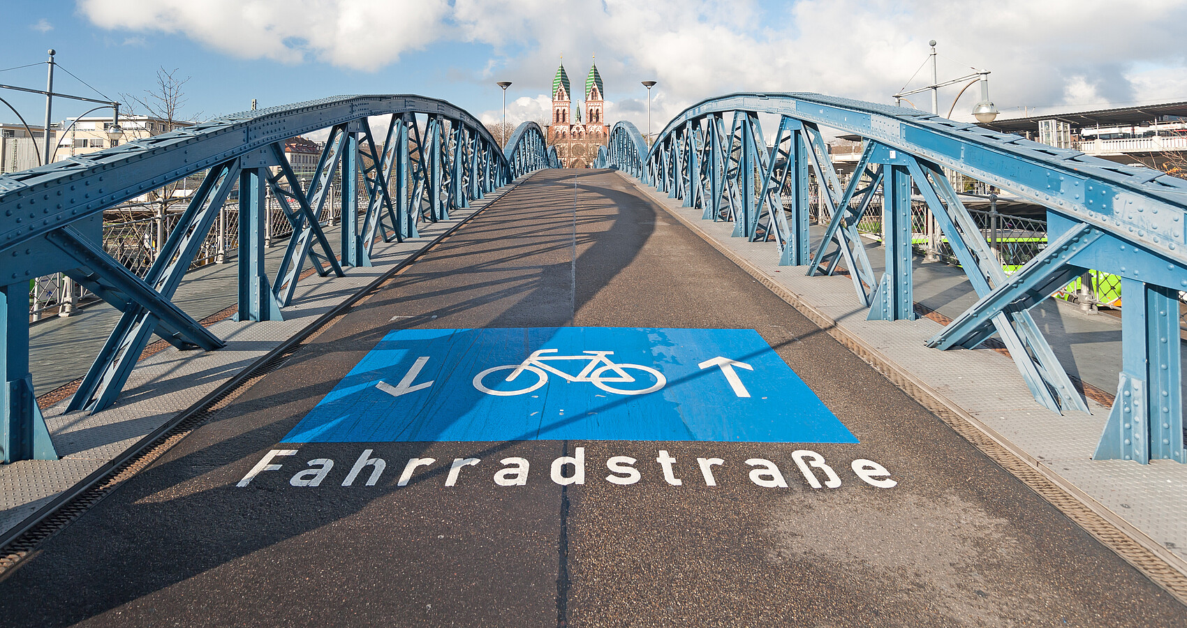 Fahrradstraße in Freiburg