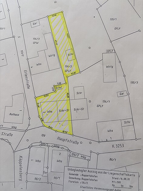 Lageplan - 73577 Ruppertshofen, Erlenstraße 2