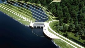 Visualisierung des zukünftigen Einlassbauwerks