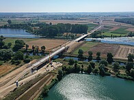 Juli 2022: Bauwerk 2 und 3 über die Donau und den Donaukanal