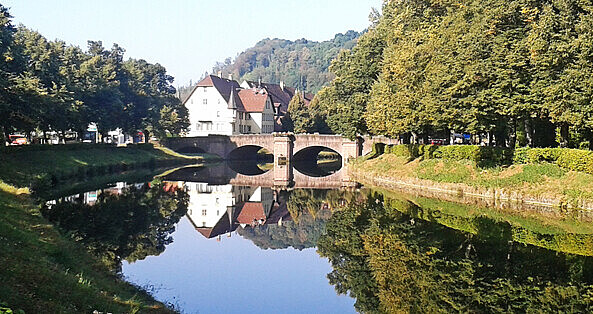 Sulz am Neckar und eine Brücke
