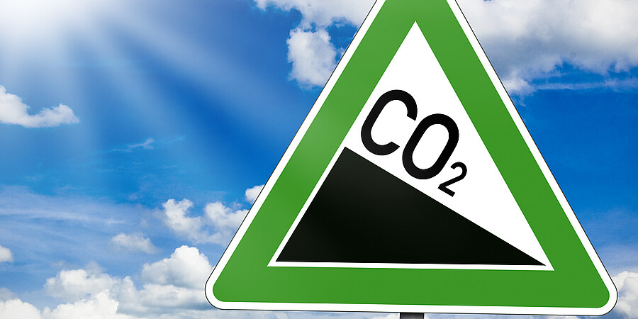 Symbolschild CO2