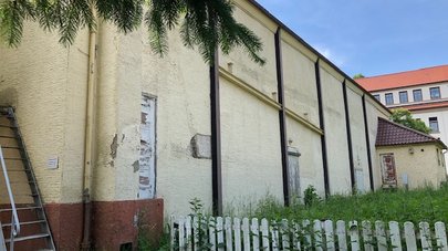 Seitenansicht des Hauses