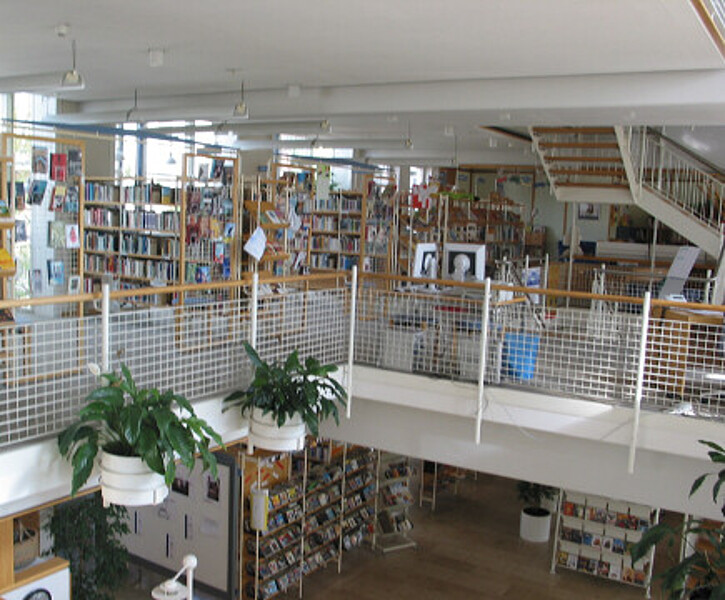 Stadtbücherei Tettnang - Sicht über die Geschosse