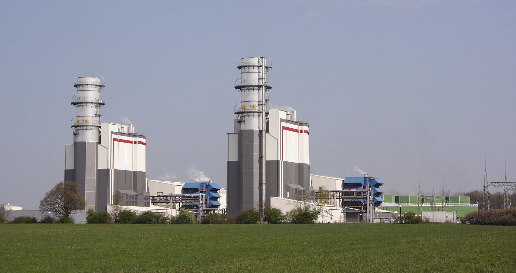 Gas- und Dampfturbinenkraftwerk Trianel am Standort Hamm-Uentrop in Nordrhein-Westfalen