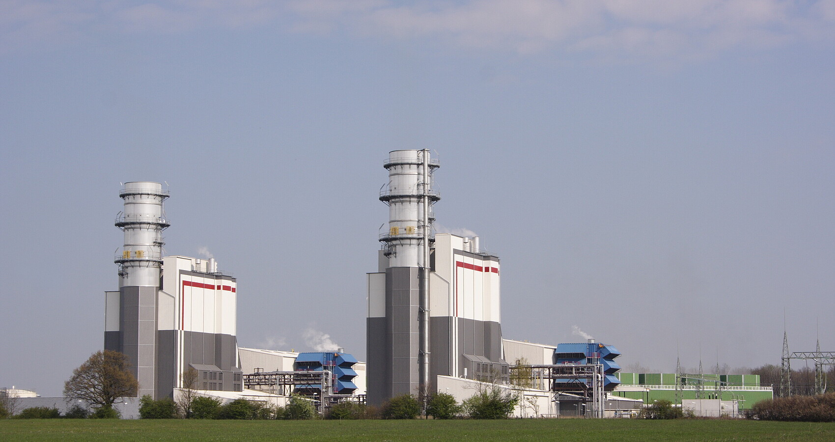 Gas- und Dampfturbinenkraftwerk Trianel am Standort Hamm-Uentrop in Nordrhein-Westfalen
