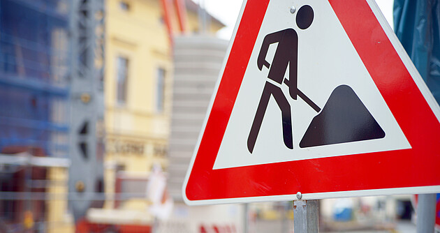 Baustelle im Regierungsbezirk Freiburg