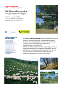 Vorschaubild: Die Naturschutzgebiete im Regierungsbezirk Stuttgart