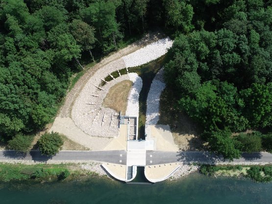 Einlassbauwerk von oben