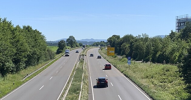 B 28 zwischen Tübingen und Reutlingen