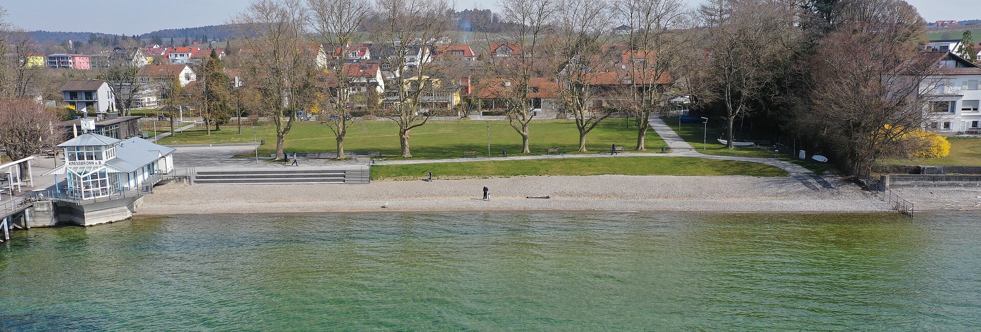 Uferrenaturierung Kressbronn - Blick aus def Höhe auf das Ufer