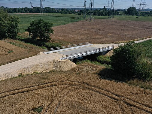 Juli 2022: Bauwerk 7, die Brücke über die Westernach ist fertiggestellt