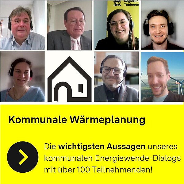 Bilder aller Referenten und Vertretererinnen und Vertreter des RPs zusammengestellt als Skypekonferenz