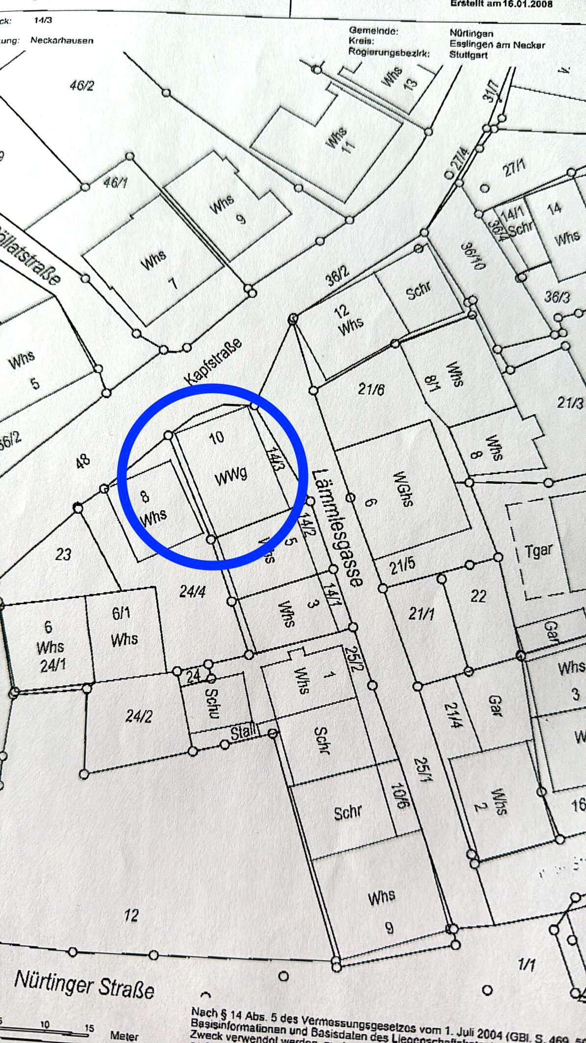 Lageplan, 72622 Neckarhausen, Kapfstr. 10