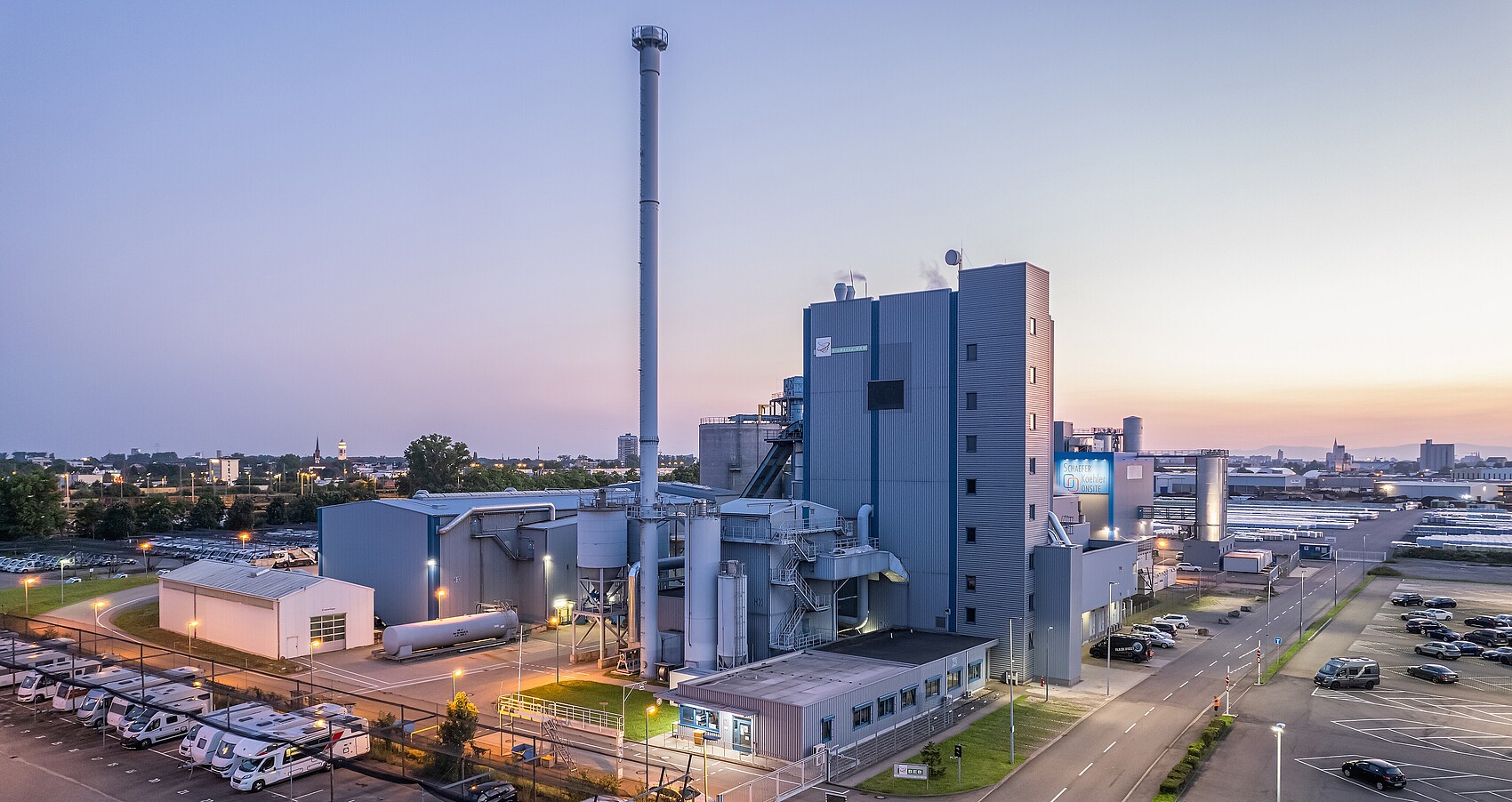 Biomasseheizkraftwerk im Kehler Hafen