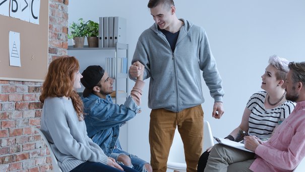 Jugendliche in einer Gruppe