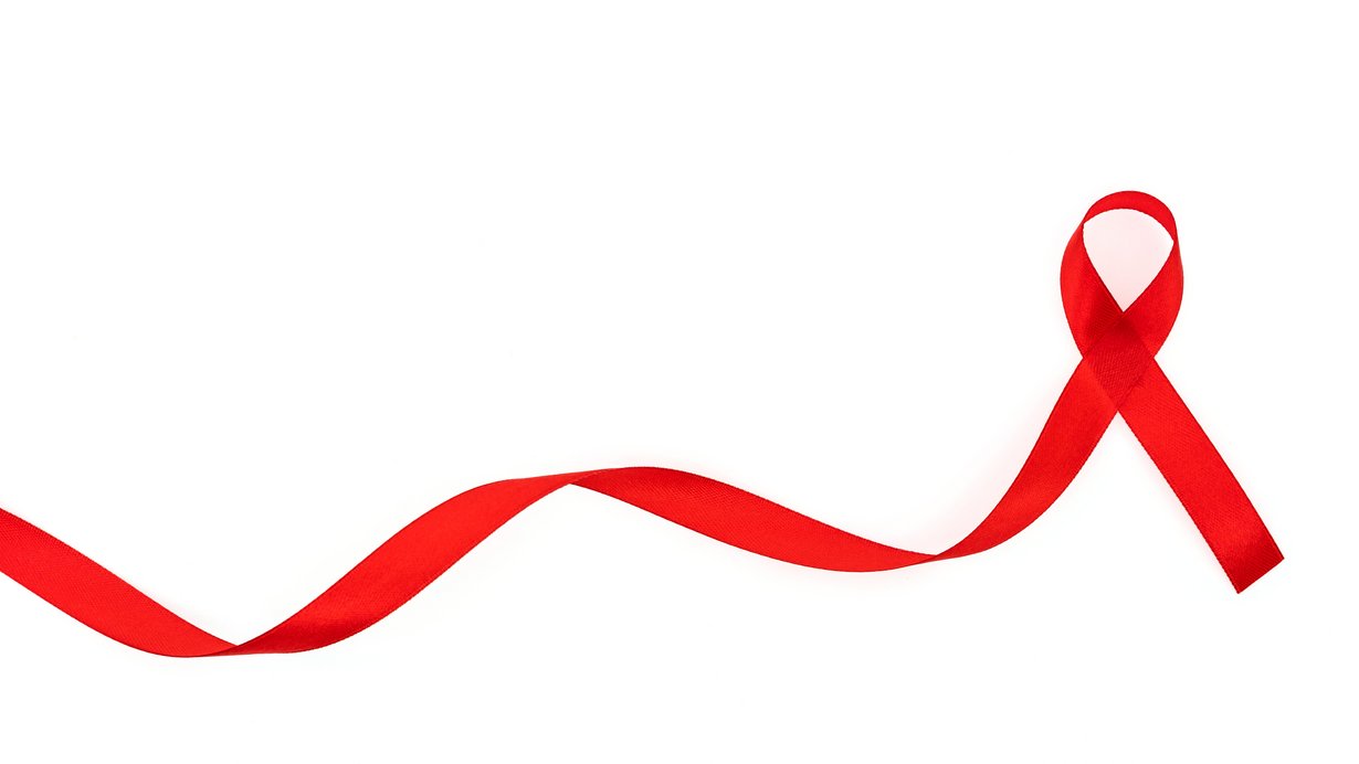 Aids-Schleife - Symbol zur Bekämpfung von Aids