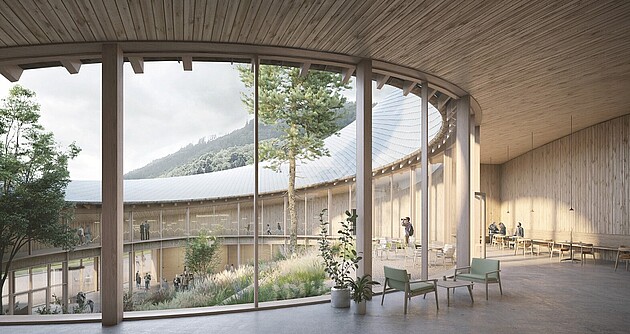 Visualisierung des geplanten Biosphären-Besucherzentrums in Todtnau