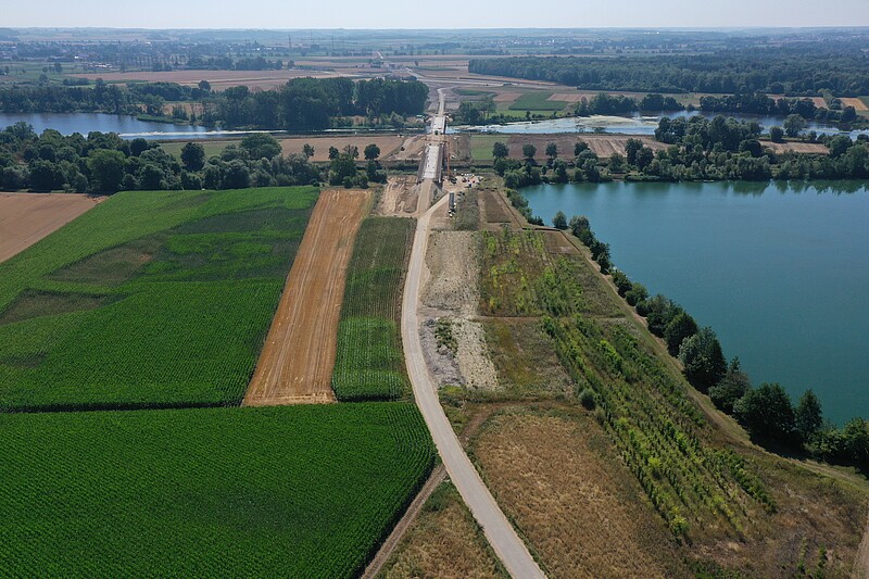 Bauwerk 2 und 3 über die Donau und den Donaukanal, Juli 2022