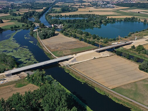 Bauwerk 2 und 3 über die Donau und den Donaukanal, Juli 2022