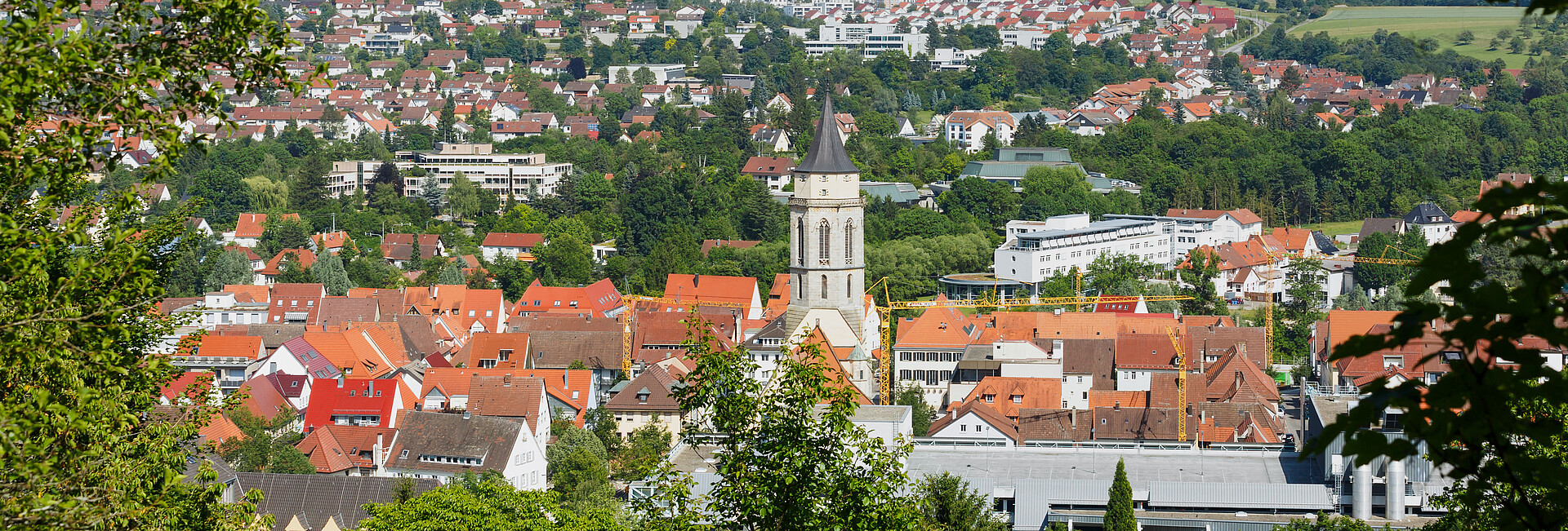 Kreisstadt Balingen im Zollernalbkreis auf der Schwäbischen Alb