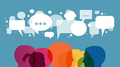 Bild zeigt eine Ansammlung von Menschen