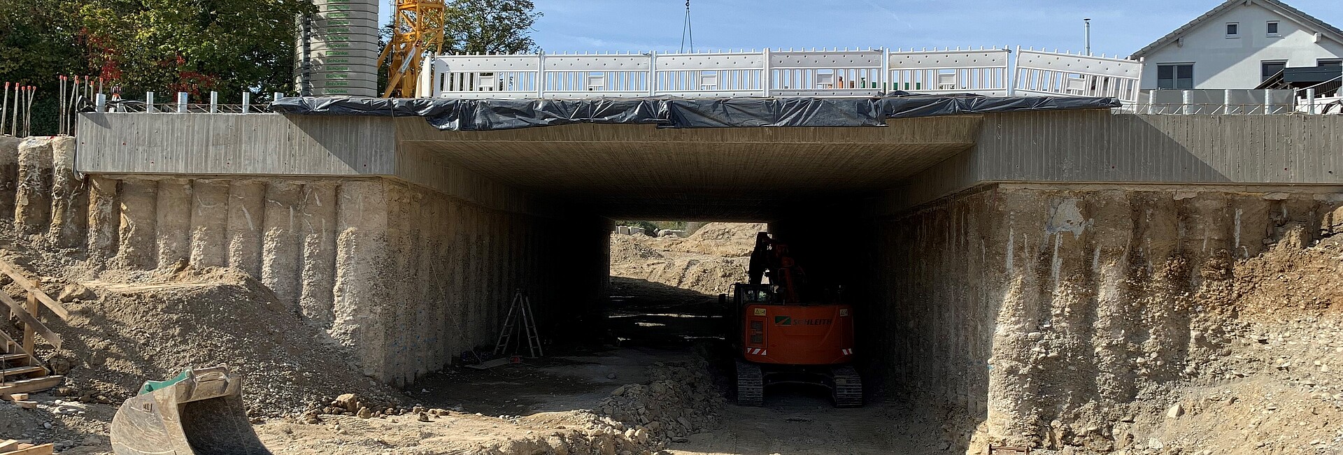 Baustelle Tunneleingang