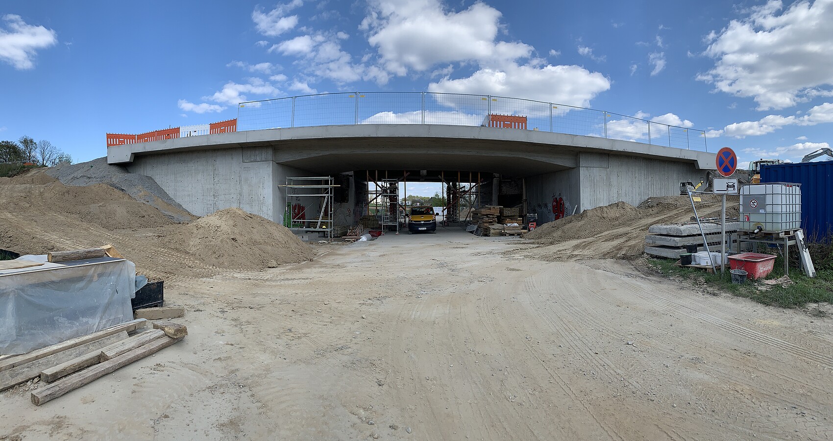 Baustelle B 27 Brücke