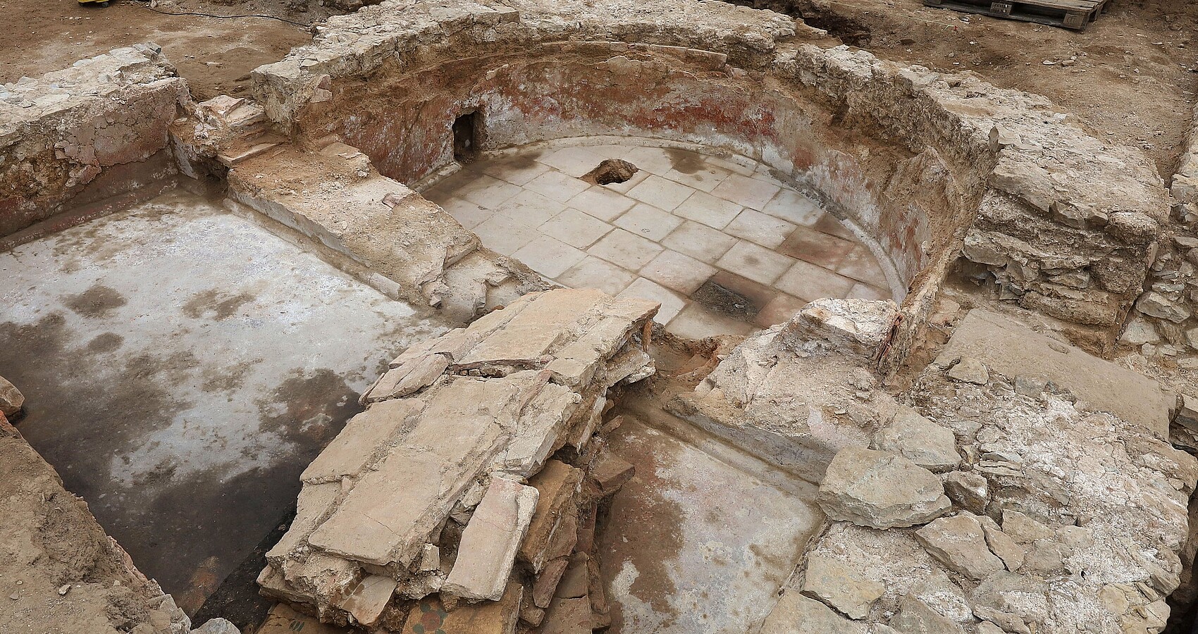 Badetrakt eines Gebäudes in der römischen Siedlung Neuenstadt am Kocher