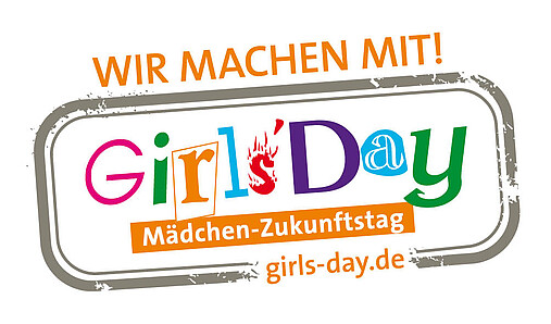 Logo Girls'Day - Wir machen mirt! Mädchen-Zukunftstag
