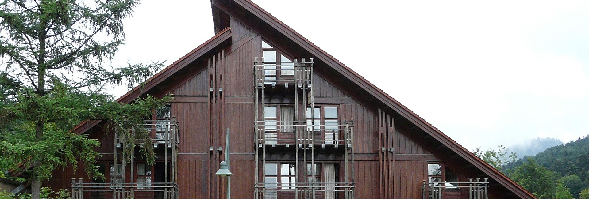 Ansicht Wohnheimgebäude - Holzbau