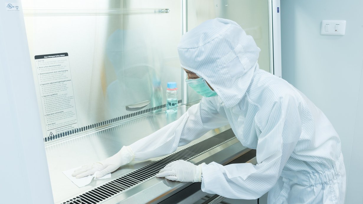 Infektionsschutz1 in einem Labor