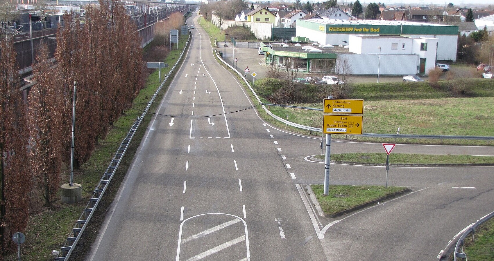 Blick auf die Ausbaustrecke B 3 neu