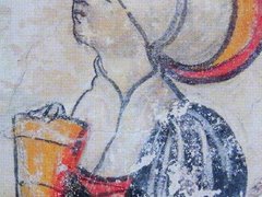 Wandbemalung Frau mit Krug, 73540 Heubach, Schlossstraße 9/11