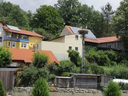 Sanierte Häuser in einer Gemeinde